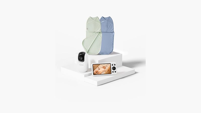 Momcozy baby sleep bundle with baby monitor