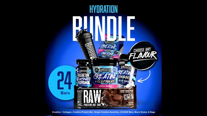 Warrior hydration bundle with creatine and electrolytes